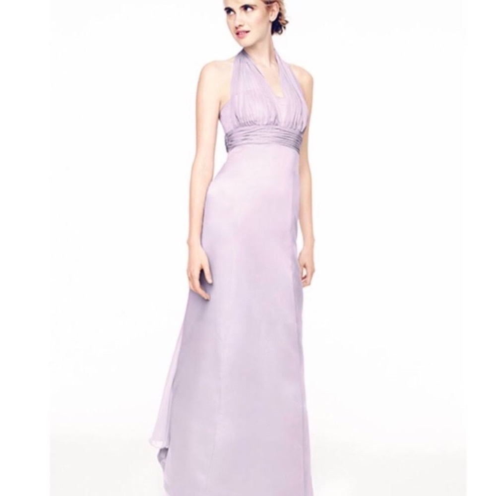 David’s Bridal Women’s Satin Empire Ball Gown, Prom, Lilac, 12